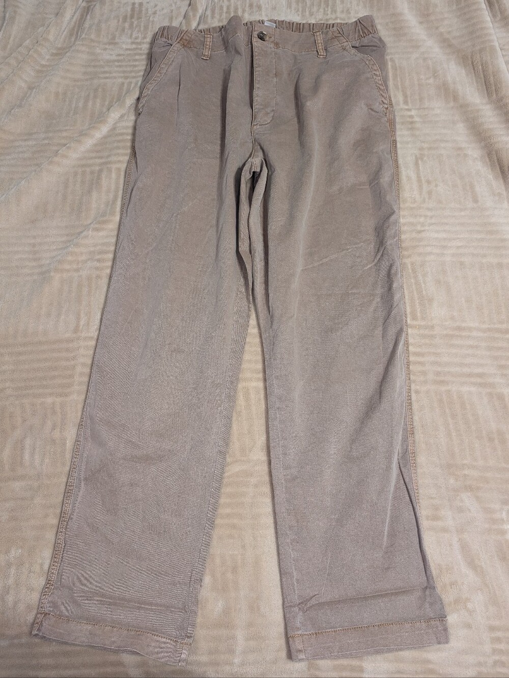 Old Navy Women's Straight-Leg Chinos in Taupe
